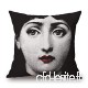 Funny Creative Piero Fornasetti Decoration Pattern Cotton Linen Square Throw Pillow Case Pillow Cover Cushion Shell with Invisible Zipper 1818 inch-Color 9 - B07K239NWY